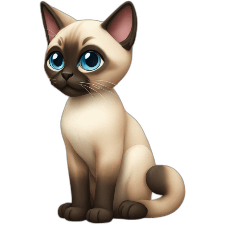 siamese furry cat emoji