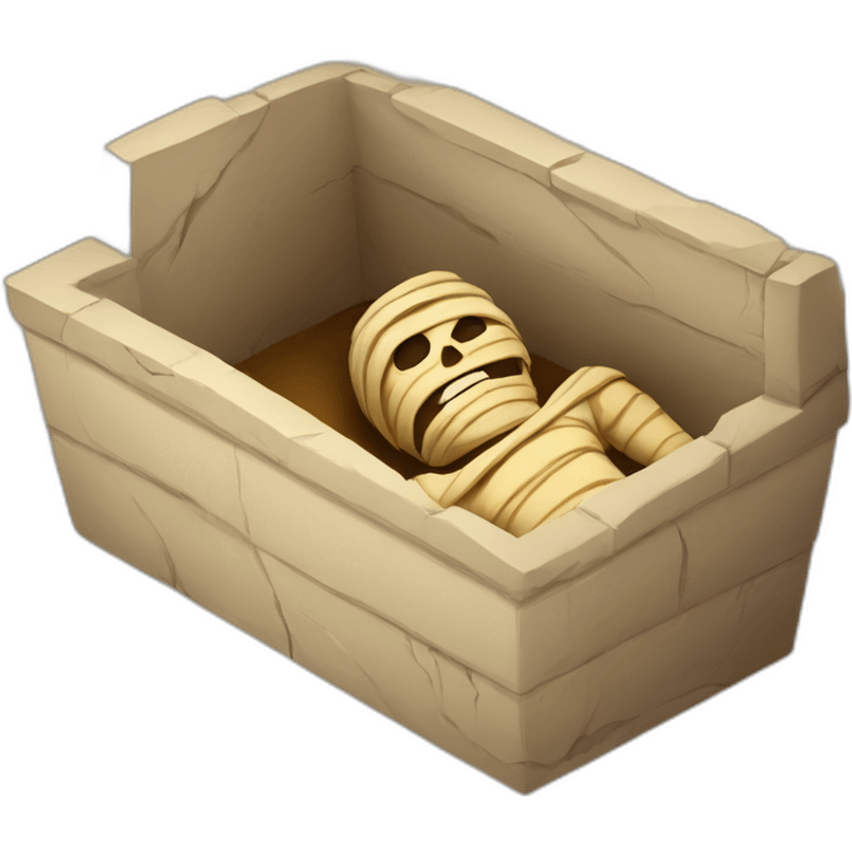 Mummy in sarcophage emoji