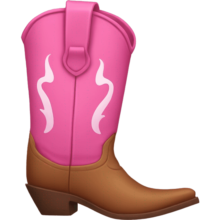 pink cowboy boots emoji