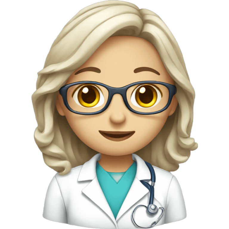 Cute medical assistant emoji emoji