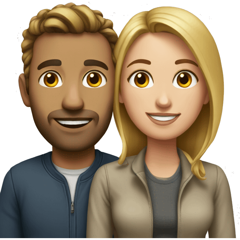 realistic portrait of couple emoji