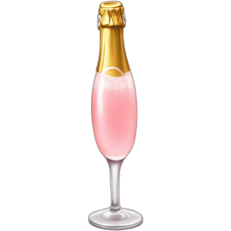 Pink champagne  emoji