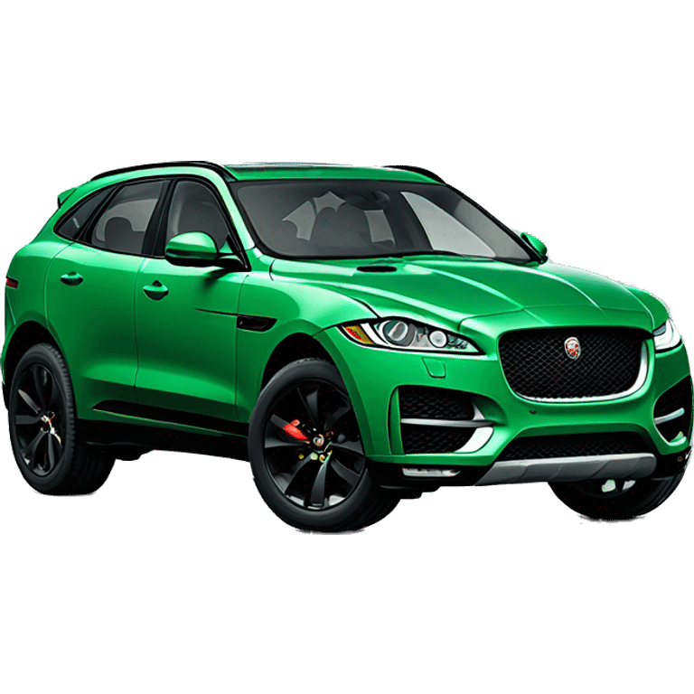 Jaguar F pace green emoji