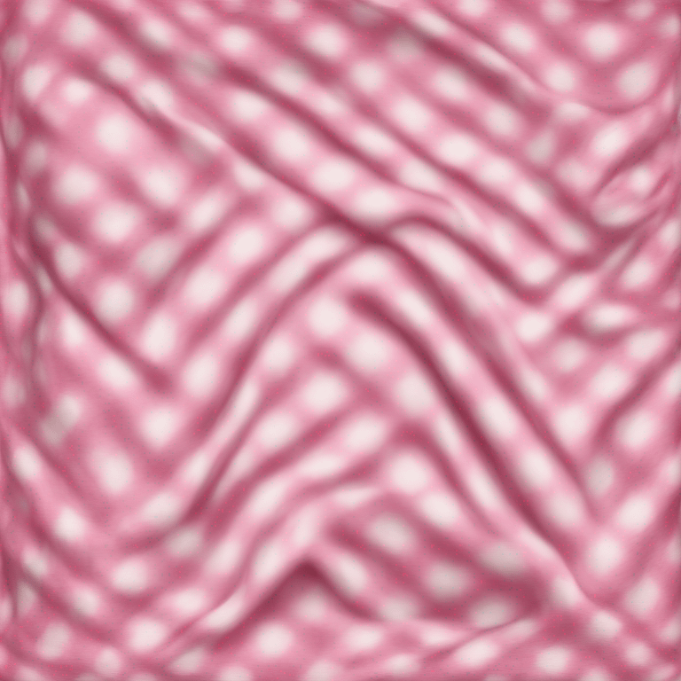 Pink and white folded blanket emoji