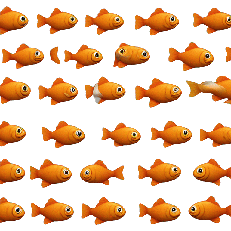 orange fish clown emoji