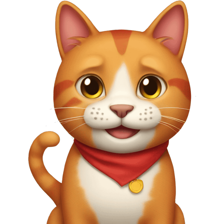 proud red cat congratulations emoji