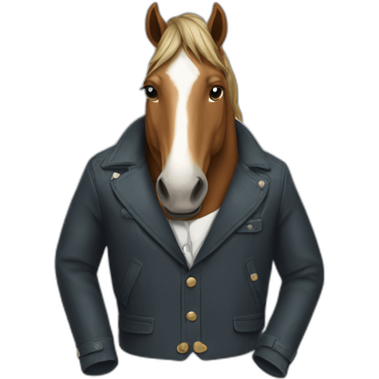 horse in a jacket emoji