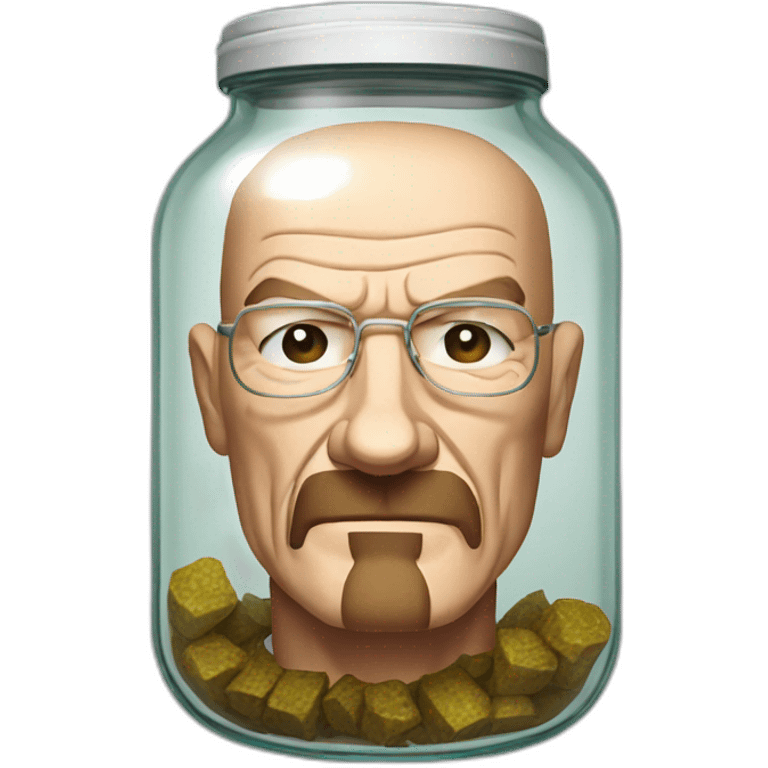 Walter White stuck in jar emoji