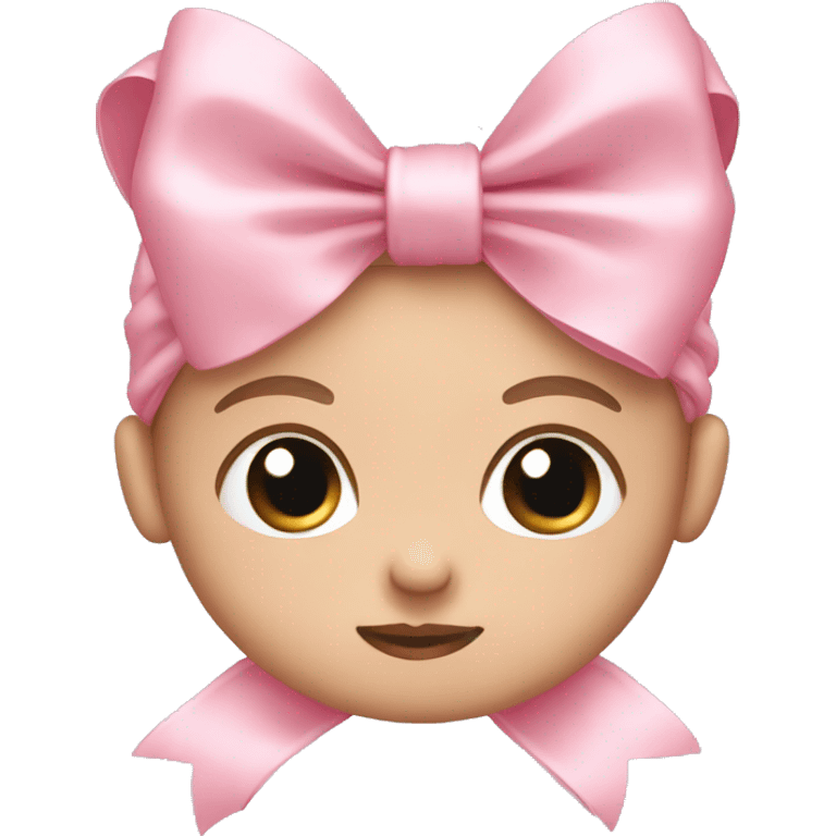 Baby pink bow emoji