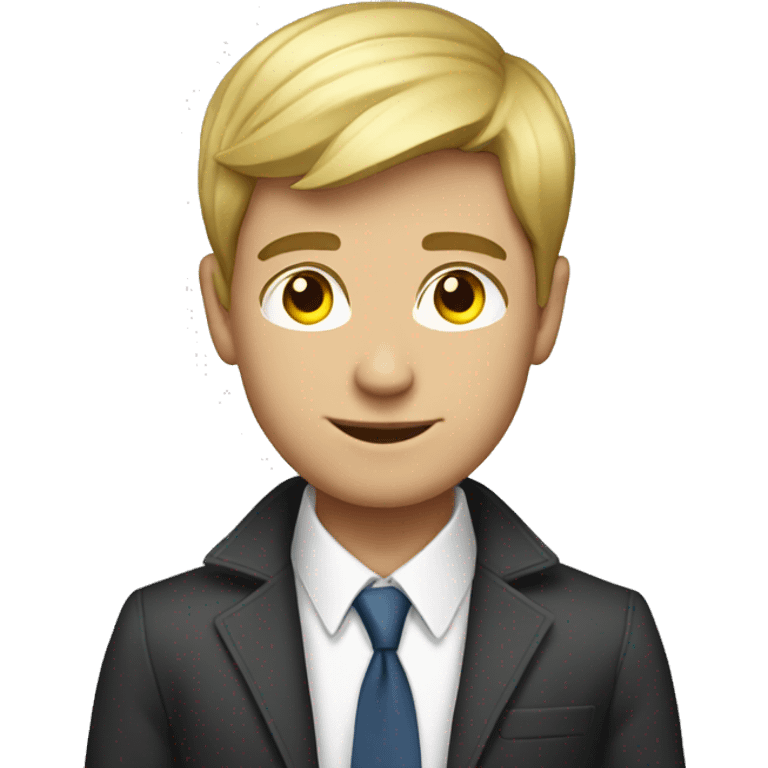 successful young white boy millionaire emoji