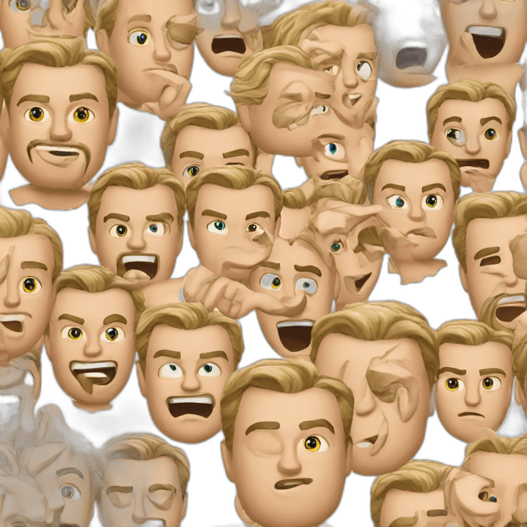 Leonardo DiCaprio pointed emoji