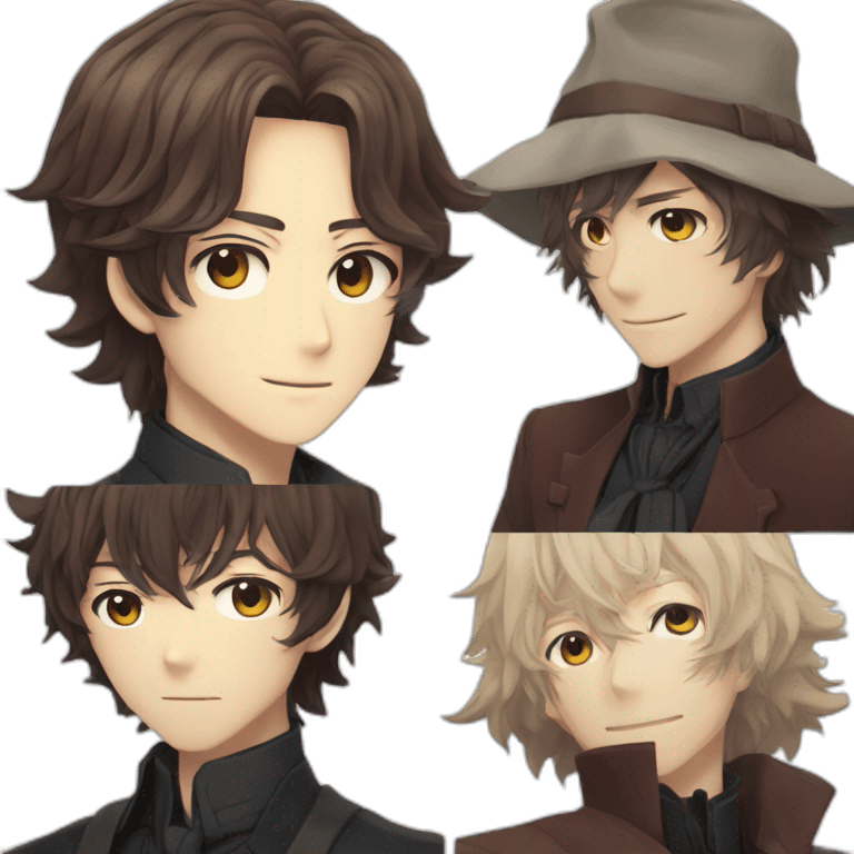 Dazai Osamu and Chuuya Nakahara emoji