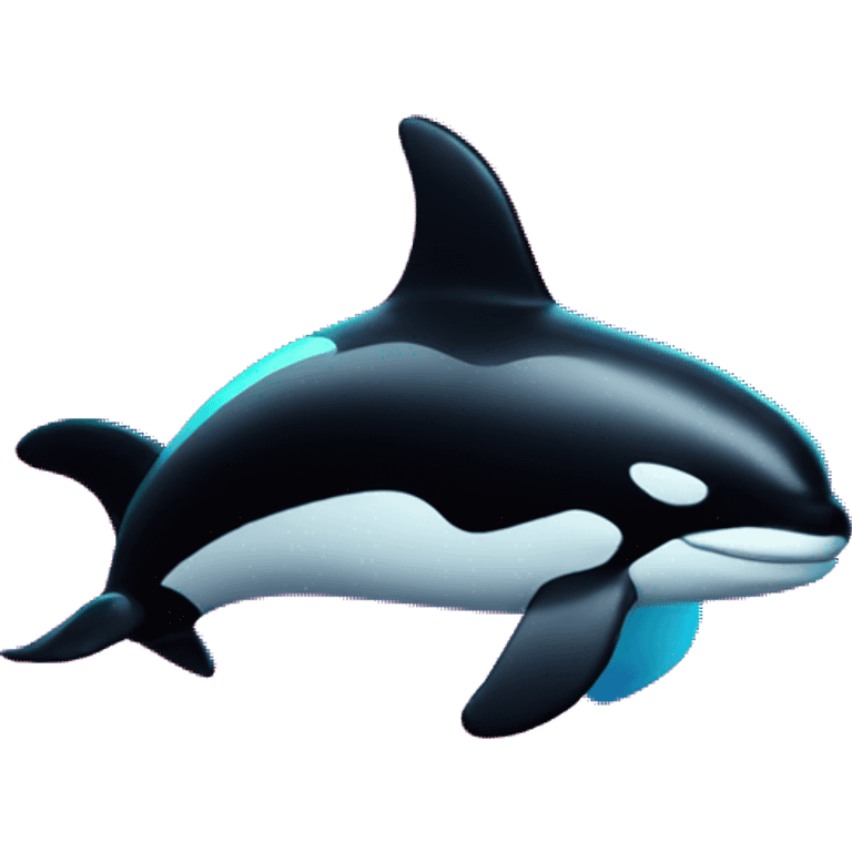 neon orca emoji