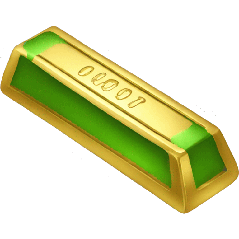 green gold bar emoji