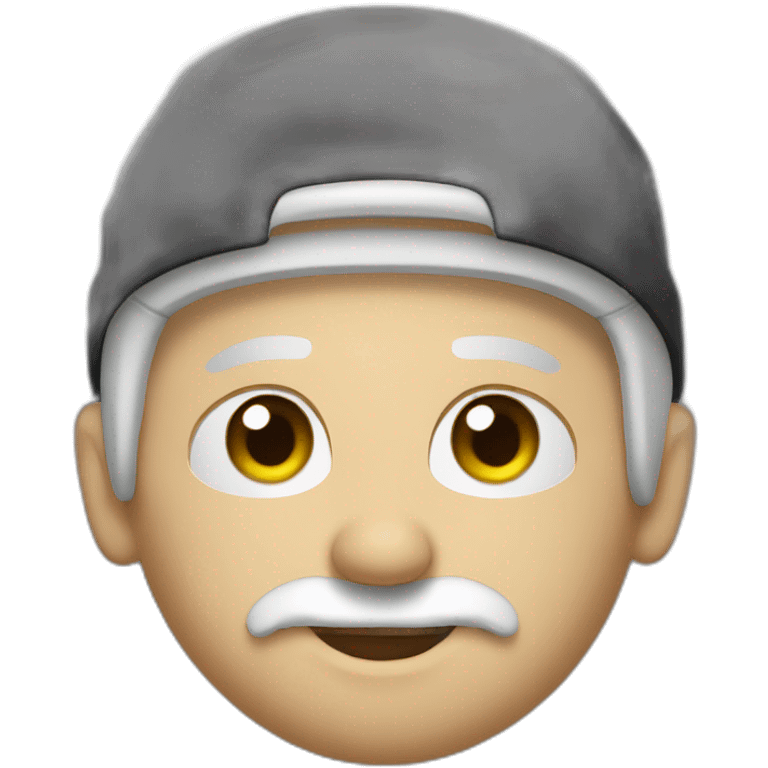 Eminem avec une moustache emoji