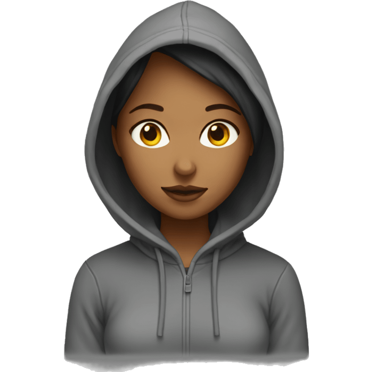 Hoodie girl  emoji