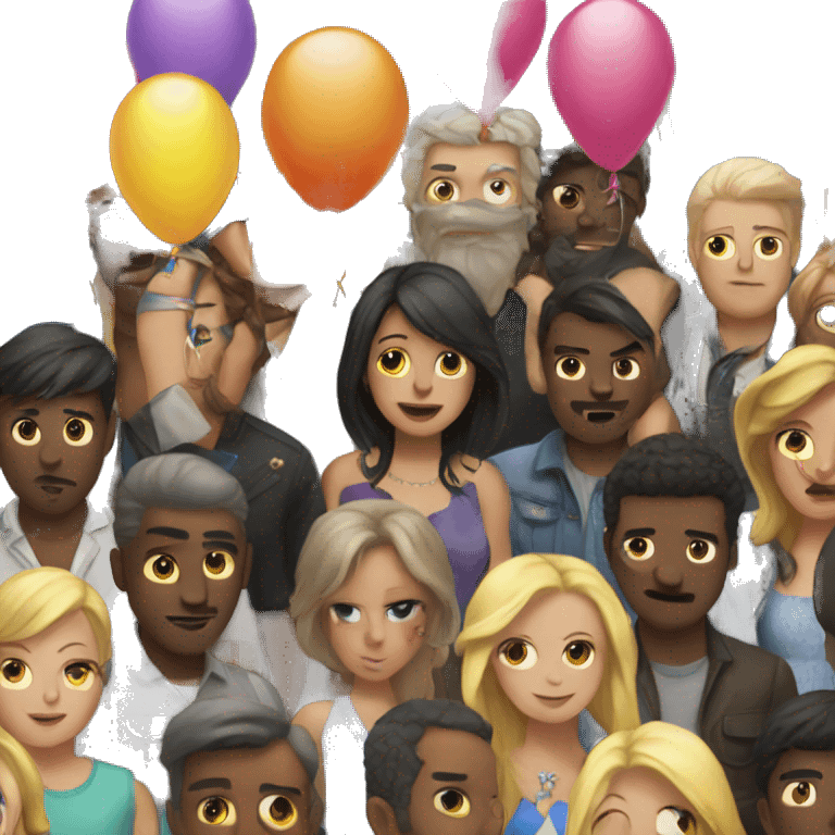 Party without people emoji