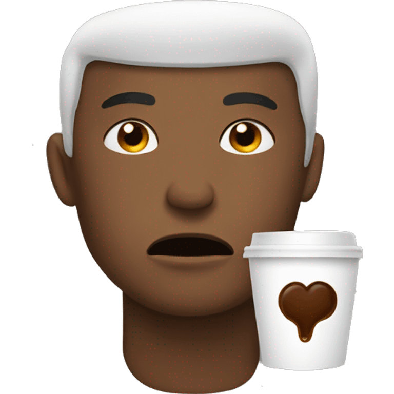 My head hurts with coffee emoji