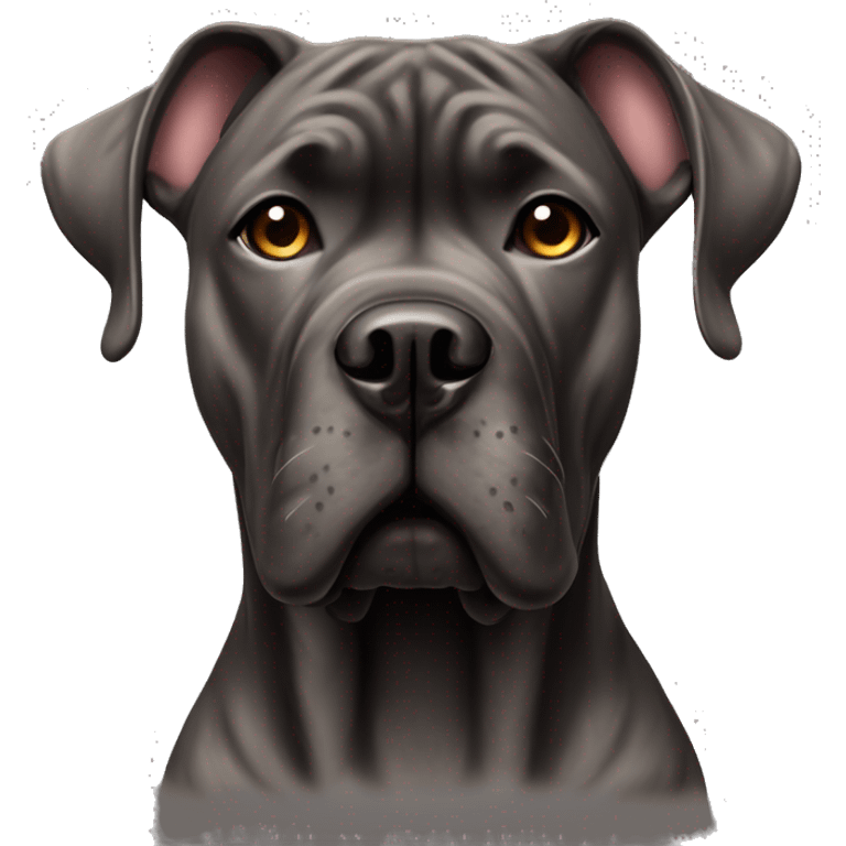 Brindle cane corso cropped ears emoji