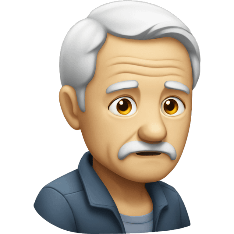 old man sad emoji