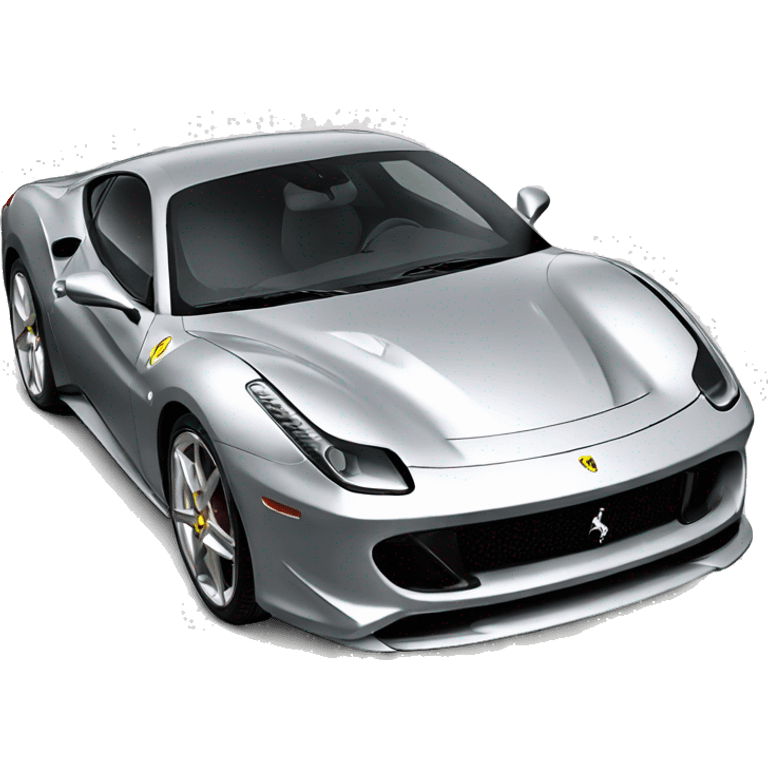 ferrari silver en 180 grados emoji