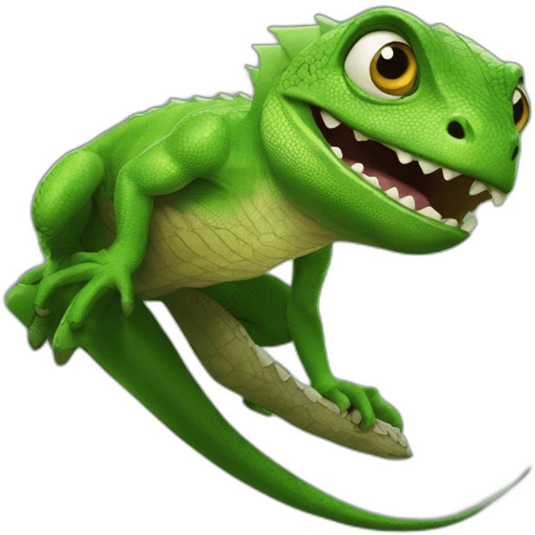 Lizard from spider-man emoji