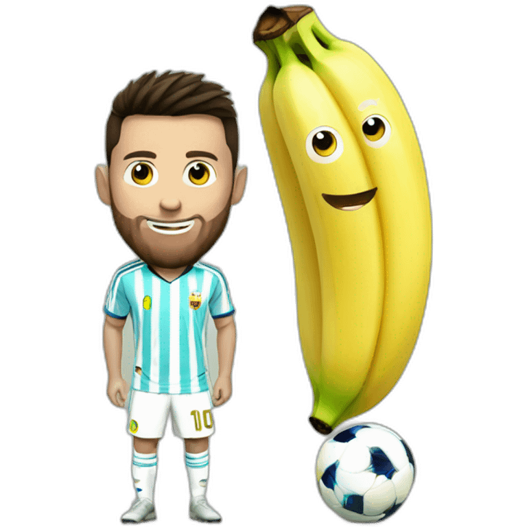 Banana  messi and ronaldo emoji