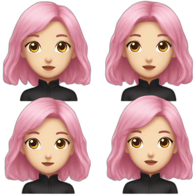 Black pink kpop emoji