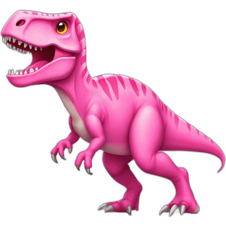 Tyrannosaurus pink emoji