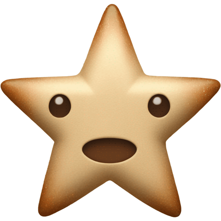 beige star with brown bow emoji