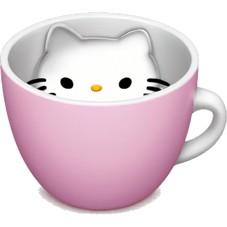 hello kitty empty cup emoji