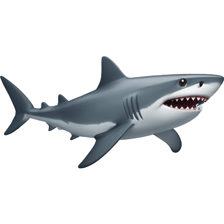 Shark that is really exciting emoji