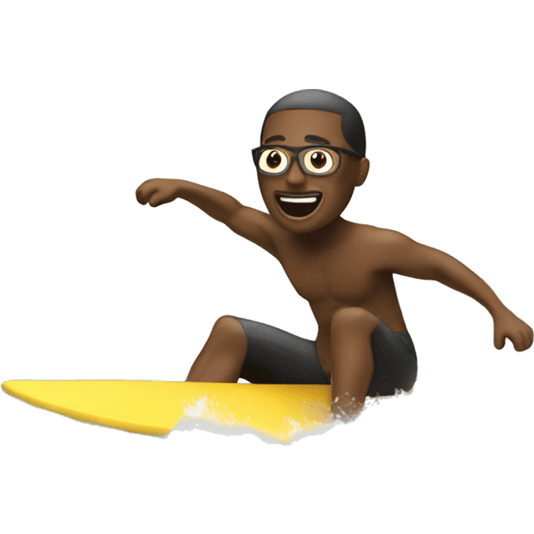 person surfing by beach emoji