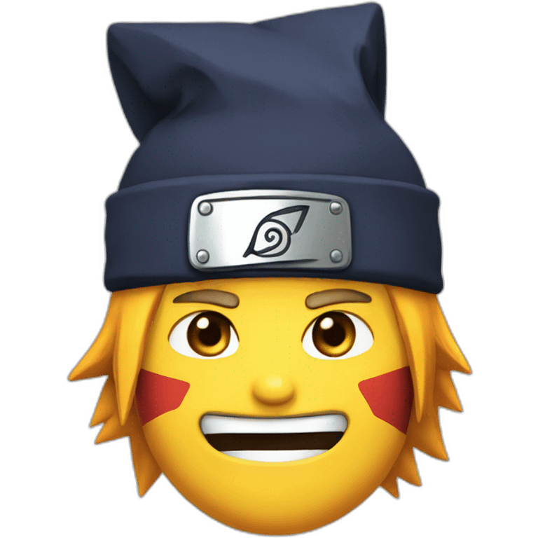 naruto wearing a party hat emoji