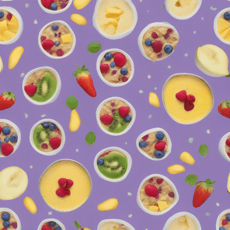 A smoothie bowl emoji