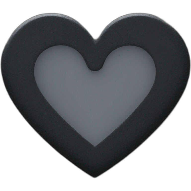 Coeur dégradé noir emoji