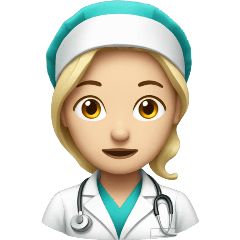 Tired nurse  emoji