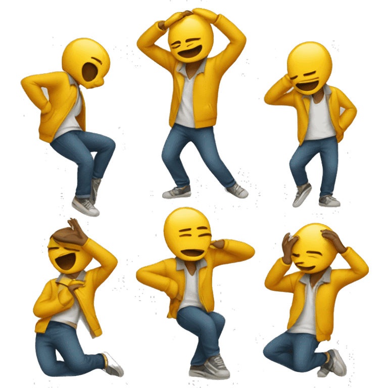 dabbing  emoji