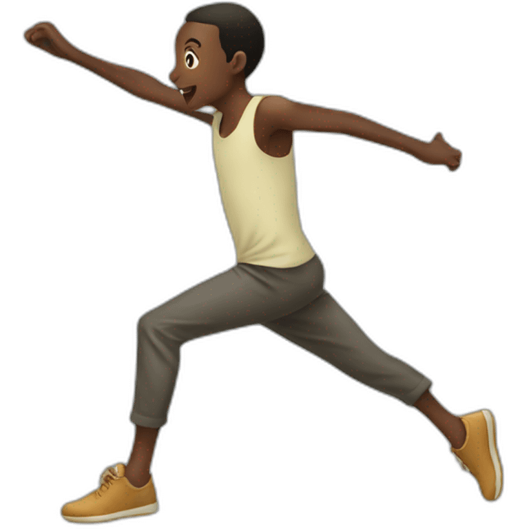 A kenyan somali jumping emoji