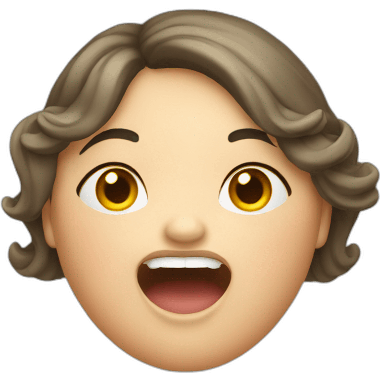 Chubby-Woman-with-mouth-open emoji