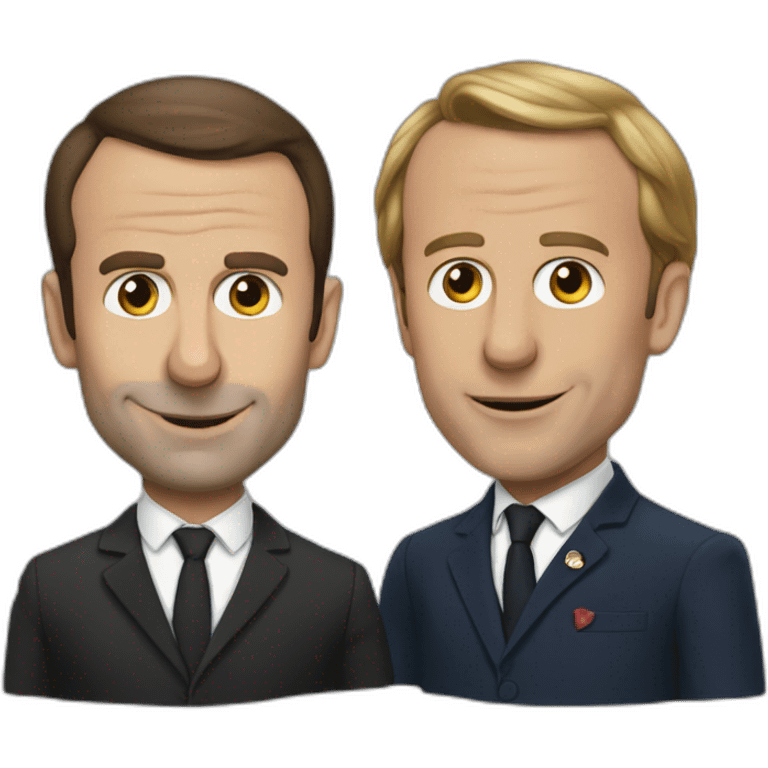 Macron et zemour  emoji