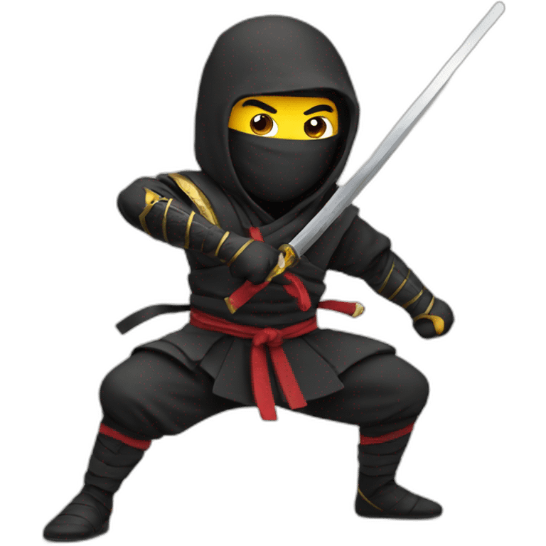 Ninja with a sword  emoji