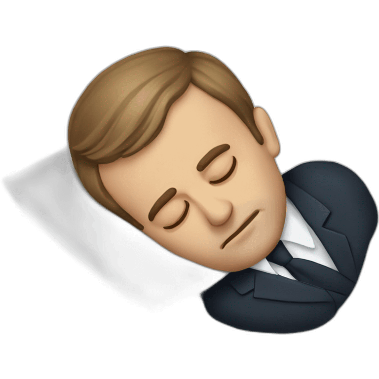 Emmanuel macron sleeping emoji