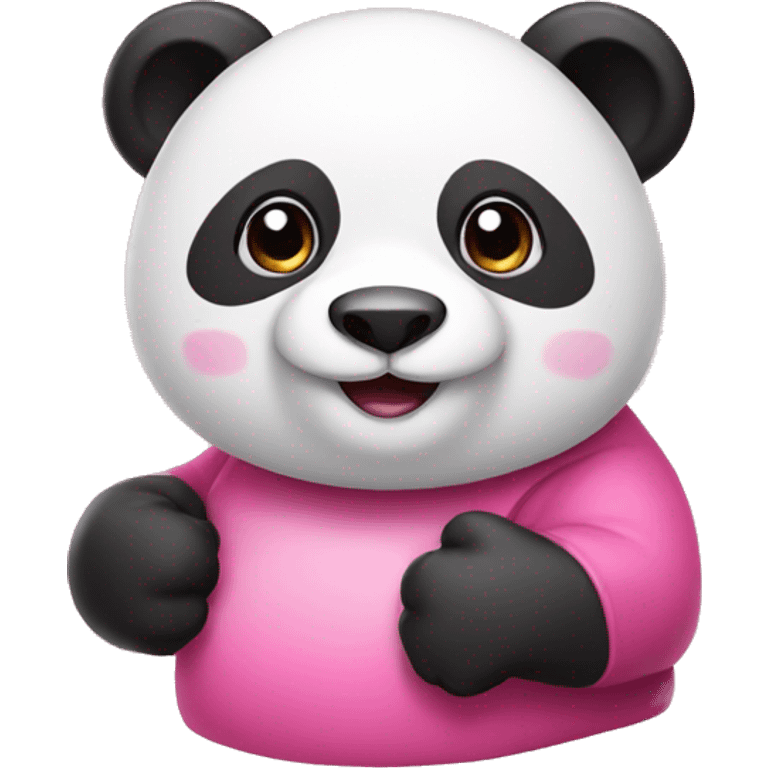 Pink Panda  emoji