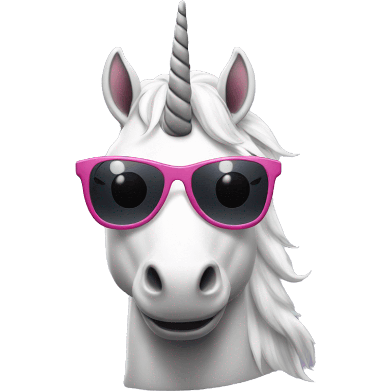 unicorn with sunglasses  emoji