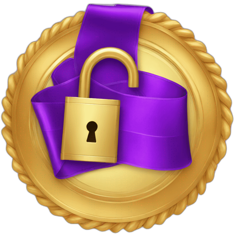 Lock Award Ribbon  emoji