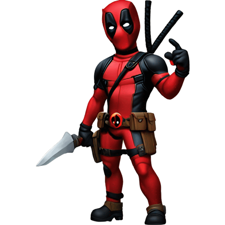 Deadpool with licorn emoji