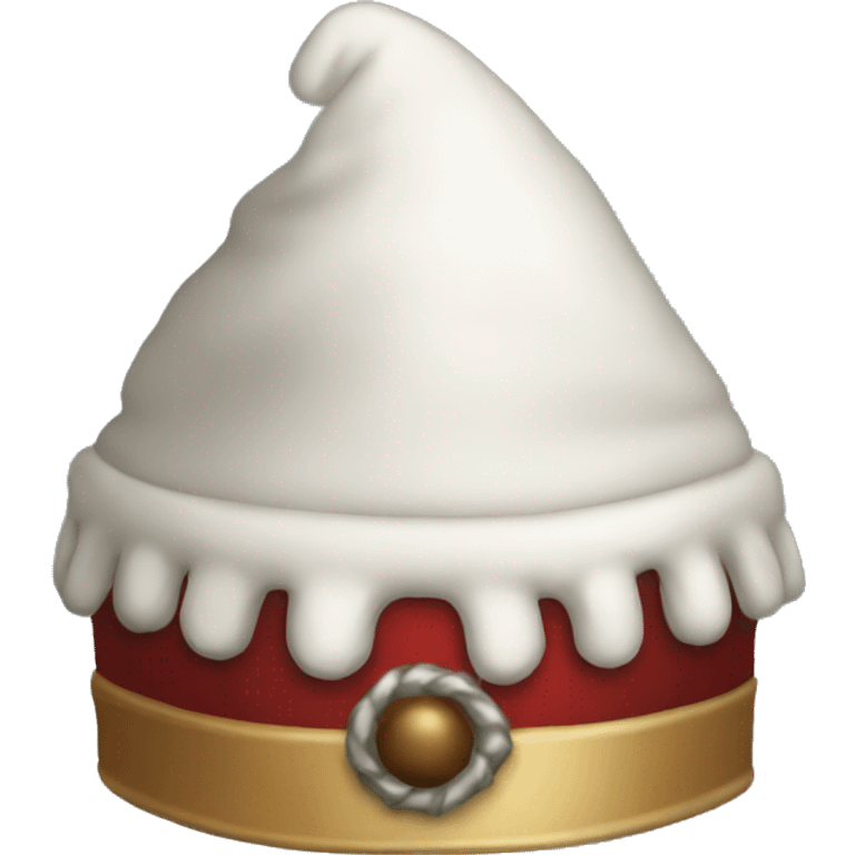 Fantasy dwarf christmas hat emoji