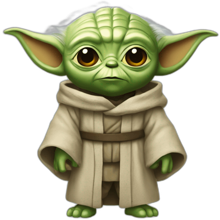 Yoda qui rigole  emoji