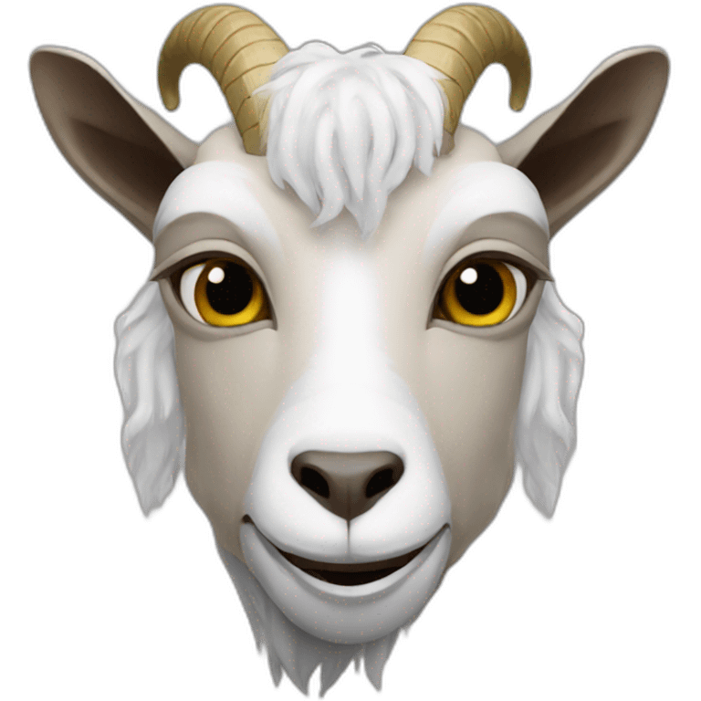 a goat with stephen curry mask emoji